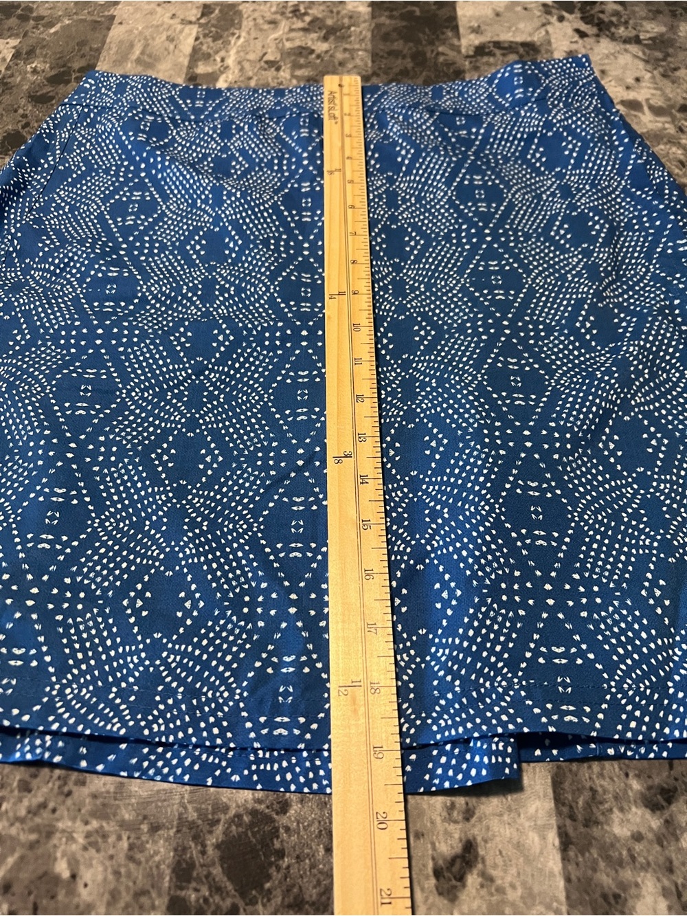 RipSkirt Hawaii Teal Batik Playa Ocean Wrap Skirt Size Medium - Picture 5 of 11